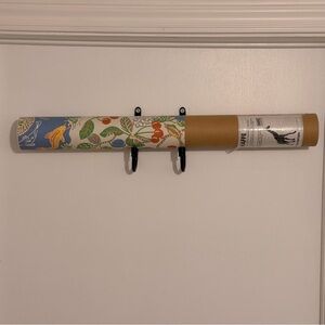 Inke Heiland Girafe Floral Blue and Green Wallpaper